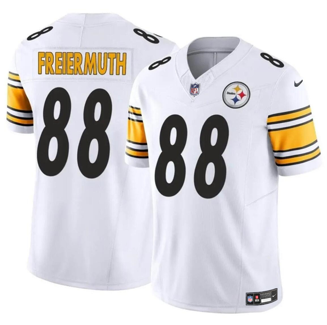 Men's Pittsburgh Steelers #88 Pat Freiermuth White 2024 F.U.S.E. Alternate Vapor Untouchable Limited Football Stitched Jersey